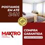 Imagem de Kit varão de aço simples metalizado 2 metros 28mm 3 suportes c/ emenda