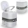 Imagem de Kit Vaso Sanitario Portatil Porta Potti Ecocamp Comfort 24 L + 2 Solventes Bac Bus 2 L  Nautika 