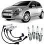 Imagem de Kit Vela e Cabo Vela de Ignição Fiat Punto 1.4 8v 2012 a 2017 Ngk