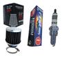 Imagem de Kit Vela Ngk Iridium Performance Com Filtro Ar Esportivo Cg Titan Fan Bros 150 160 Ano 2004 Ate 2020