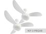 Imagem de Kit Ventilador de Teto Ventisol Fenix Branco 3 Velocidades Premium - 127v - 02 Unidades