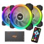 Imagem de Kit Ventoinhas Aigo DR12 3in1 RGB 3x120mm 