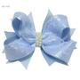 Imagem de Kit Vestido Azul Serenity Bebê Tule Ilusion + Laço para Cabelo