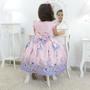 Imagem de Kit Vestido rosa tema Bailarina com balões no jardim + saia de filó + Laço