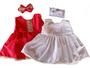 Imagem de Kit Vestidos para Bebe Fim de Ano