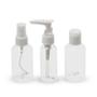 Imagem de kit Viagem 3 Frascos  60 ml de Plástico Spray CK1839 -  Embalagem para viagem frascos para sabonete, shampoo, condiciona