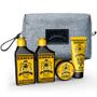 Imagem de Kit Viagem Danger Shampoo Bomba + Condicionador + Balm + Pomada + Necessaire Barba Forte