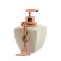 Imagem de KIt Vidros Lavabo Branco Luxo C/ Enfeite Difusor e Sabonete 280ml