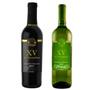 Imagem de Kit Vinhos Tinto Suave Bordô / Branco 720 Ml Xv De Novembro