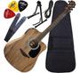 Imagem de Kit Violão Eletroacústico Folk Com Capa + 4010 Hmf270 Hofma