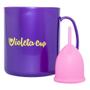 Imagem de Kit Violeta Cup - Coletor Tipo B Rosa + Caneca Higienizador