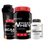 Imagem de Kit Waxy Whey Baunilha 900G + Creatina + Bcaa + Coqueteleira