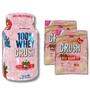 Imagem de Kit Whey 100% Crush Concentrada Strawbear 900g + 2 Crock Crush 50g Frutas Vermelhas - Under Labz