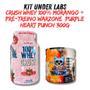 Imagem de Kit Whey 100% Crush Concentrada Strawbear 900g + Warzone Purple Heart Punch 300g - Under Labz