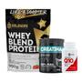 Imagem de Kit: Whey Blend Protein Concentrado e Isolado - 900g + Creatina Monohidratada Pote 300g + Coenzima Q10 100mg - Soldiers