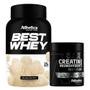 Imagem de Kit Whey Isolado Gourmet Beijinho 900g Creatina - Atlhetica