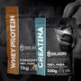 Imagem de Kit: Whey Protein Concentrado 1Kg + Creatina Monohidratada 250g - 100% Importado - Soldiers Nutrition