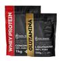 Imagem de Kit: Whey Protein Concentrado 1Kg + Glutamina 250g - 100% Importado - Soldiers Nutrition