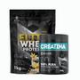 Imagem de Kit: Whey Protein Elite Pro 1kg + Creatina Monohidratada Pote 300g - 100% Pura Importada - Soldiers Nutrition