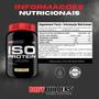 Imagem de Kit Whey Protein Isolado Iso Protein Pote 900g + Power Creatina 100g + BCAA 100g + Coqueteleira 600ml - Kit para Recuperação Muscular