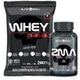 Imagem de Kit Whey Protein Turbo 907g Refil + Zma 120 Caps Black Skull