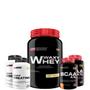 Imagem de Kit Whey Protein Waxy Whey Pote 900g + 2x BCAA 100g + 2x Power Creatina 100g - Kit para Ganho de Massa Muscular