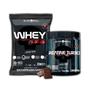 Imagem de Kit Whey Turbo 907g + Creatina Turbo 300g - Black Skull