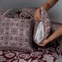 Imagem de Kit Xale Sofá Com Almofadas Jacquard 5Pçs Dupla Face