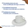 Imagem de Kit Xícara e Pires de Café Tramontina Paola em Porcelana 100 ml 12 Peças