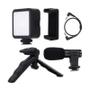 Imagem de Kit Youtube Vlog Live Tripé Celular Suporte Led Controle