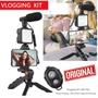 Kit Youtuber Completo Tripé + Painel de Luz Led Iluminador Celular Câmera Vlog Blogueiro Microfone Gravação Vídeo Foto - Leffa Shop Imagem de Kit Youtuber Completo Tripé + Painel de Luz Led Iluminador Celular Câmera Vlog Blogueiro Microfone Gravação Vídeo Foto