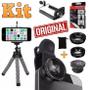 Imagem de Kit Youtuber Microfone Mesa Profissional Lapela Tripé 2,10m Universal Celular Iluminador Ring Light Luz Led Colorido Rgb