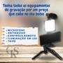Imagem de Kit Youtuber para Celular ou Camera com Led para Live Gravação com Microfone e Tripé Iniciante - GKS