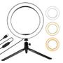 Imagem de Kit Youtuber Tripé Flexível Para Celular Iluminador Ring Light Pau de Selfie Controle Bluetooth Universal