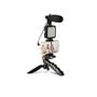 Imagem de Kit Youtuber Vlog Live Tripé Celular Suporte Led E Microfone Com controle Bluetooth Video-Making Kit AY-49