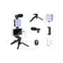Imagem de Kit Youtuber Vlog Live Tripé Celular Suporte Led E Microfone Com controle Bluetooth Video-Making Kit AY-49