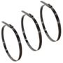 Imagem de Kit10 Abraçadeira Zip Tie Aço Inox 304 Comprimento 65cm x 4,6mm Ø Máx aplicação 200mm fixação Termotape Coifa Homocinetica Tubos Cabos