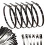 Imagem de Kit10 Abraçadeira Zip Tie Aço Inox 304 Comprimento 65cm x 4,6mm Ø Máx aplicação 200mm fixação Termotape Coifa Homocinetica Tubos Cabos