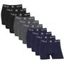 Imagem de Kit10 Cueca Masculina Boxer Polo Wear Microfibra Confortável