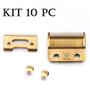 Imagem de Kit10 Lâmina Wmark Taper Profissional Aço D16 Gold