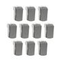 Imagem de Kit10 Modulo Interruptor Simples Alumínio Miluz Sch S3B72012