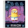 Imagem de Kit2 Caderno Escolar Universitário Espiral 200 Folha Minions