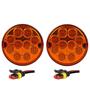 Imagem de KIT2 Lanterna Traseira Ônibus Caminhão 96mm 10 Led +Conector