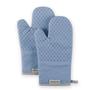 Imagem de KitchenAid Asteroid Cotton Oven Mitts with Silicone Grip, Set of 2, Blue Velvet 2 Count