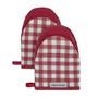 Imagem de KitchenAid Gingham Mini Forno Mitt 2-Pack Set, Vermelho Paixão,