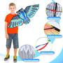 Imagem de Kite Leitee Large para crianças e adultos com design de borboleta, pacote com 6