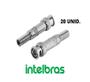 Imagem de Kits 32 Conector Bnc Com Mola + 16 P4 Com Borne Intelbras