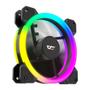 Imagem de Kits de ventiladores de caixa de PC RGB Darkflash DR11 6 pinos anel duplo resfriamento ARGB para