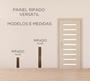 Imagem de Kits Placa Painel De Parede Ripado em MDF 45x11 5mm Revestimento Autocolante