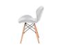 Imagem de Kitt 04 Cadeiras Charles Eames Eiffel Slim Wood Estofada Cor Branco